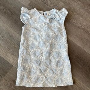 3/24$ SHEIN toddler girls white and blue floral dress size 4y